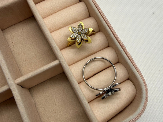 Anello Fiore Regolabile