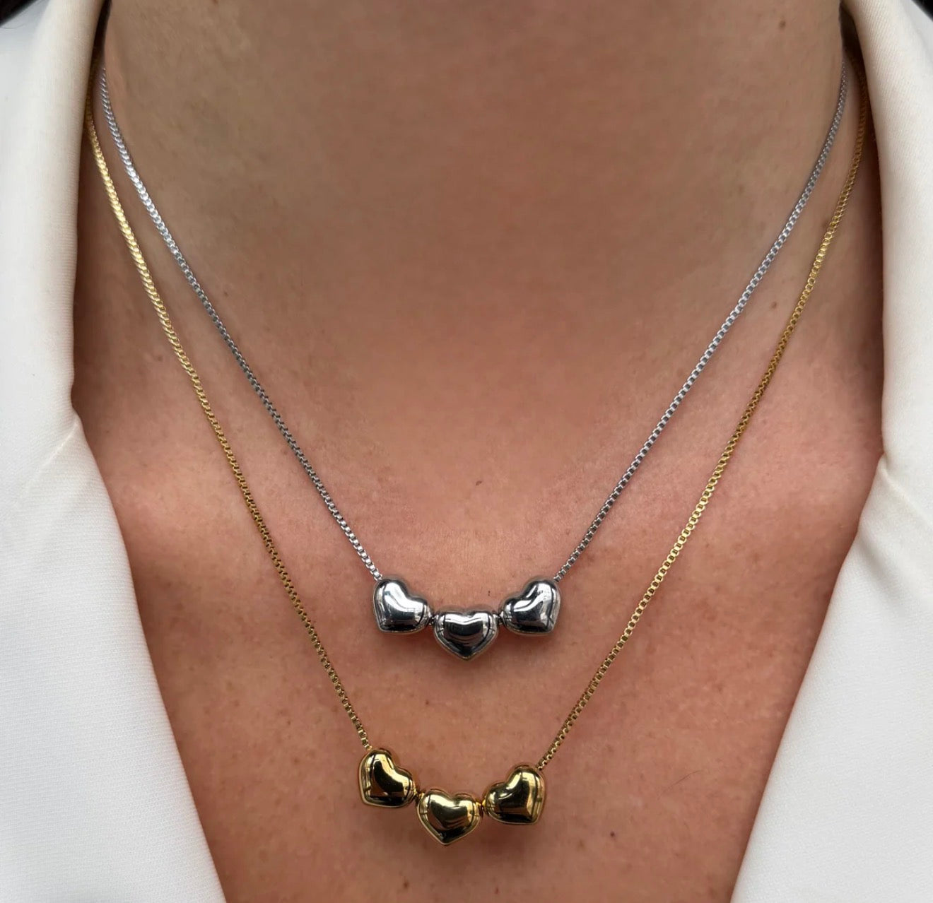 Collana Tris di Cuore