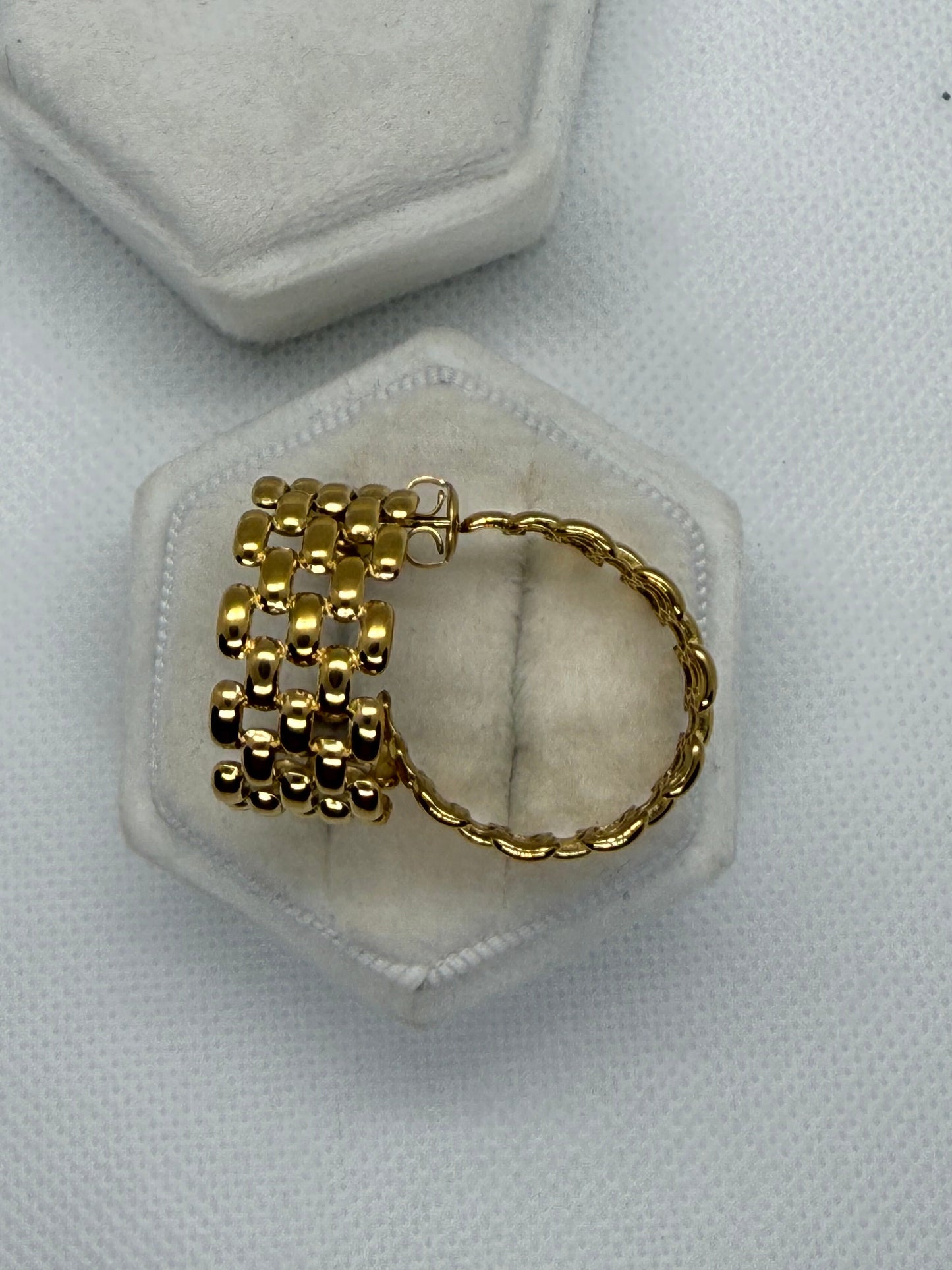 Orecchini Cerchio Intrecciato