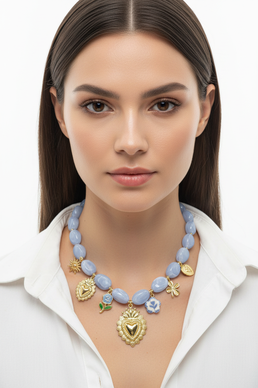 Collana Cuore Sacro Charm
